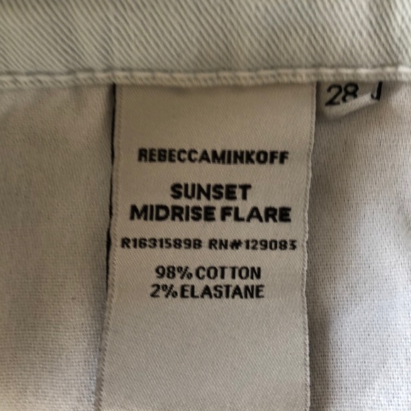 Rebecca Minkkoff Sunset Midrise Flare Jeans. 28 - Picture 6 of 6